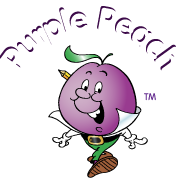 Purple Peach Stickers