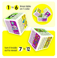  Times Table Cube Purple Peach Stickers