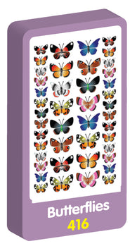  Butterflies Stickers Purple Peach Stickers