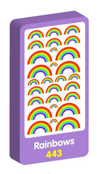  Rainbows Stickers Purple Peach Stickers