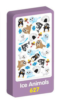  Ice Animals Stickers Purple Peach Stickers