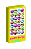  Smiley Spongy Purple Peach Stickers