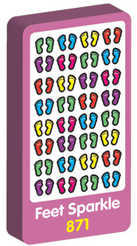  Feet Sparkle Purple Peach Stickers