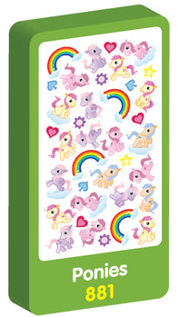  Ponies Scented Purple Peach Stickers