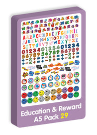  Education & Reward A5 Purple Peach Stickers