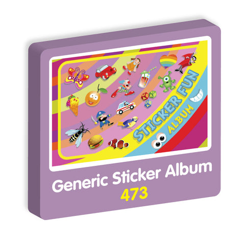  Fun Sticker Album Purple Peach Stickers