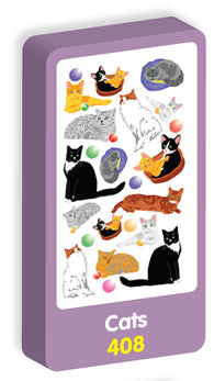  Cats Stickers Purple Peach Stickers