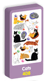  Cats Stickers Purple Peach Stickers