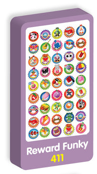  Reward Funky Stickers Purple Peach Stickers