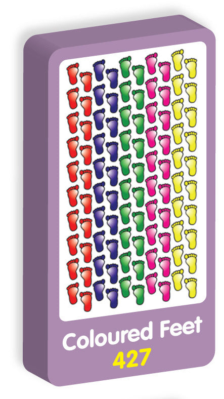 Coloured Feet Stickers – Purple Peach Stickers