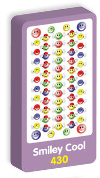  Smiley Cool Stickers Purple Peach Stickers