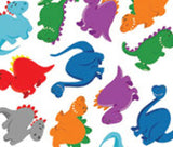  Dinosaur Cute Stickers Purple Peach Stickers