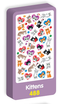 Kittens Stickers Purple Peach Stickers