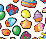  Party Stickers Purple Peach Stickers
