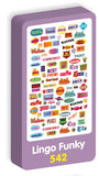  Lingo Funky Stickers Purple Peach Stickers