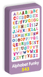  Alphabet Funky Stickers Purple Peach Stickers