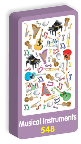  Musical Instruments Stickers Purple Peach Stickers